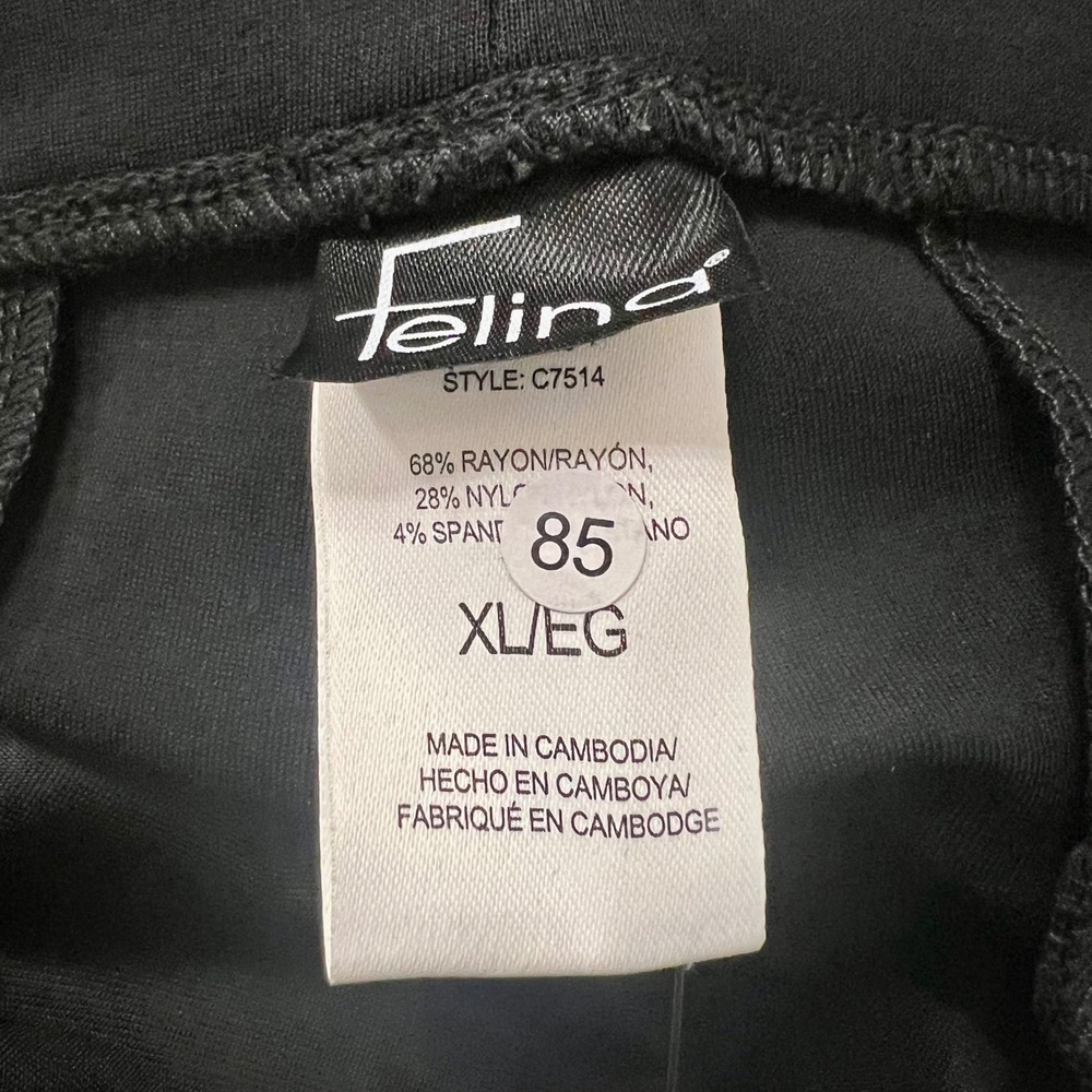 Felina Tummy Control Black Cropped Pants Style C7514 Size XL - Picture 4 of 8